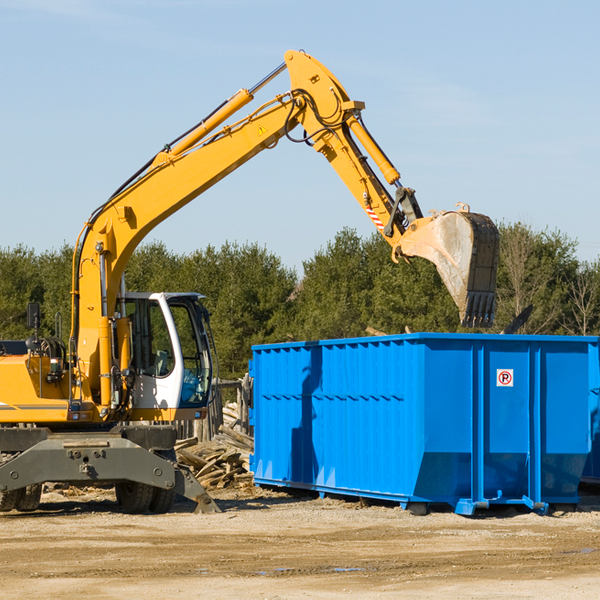 are there any restrictions on where a residential dumpster can be placed in Cumberland Furnace